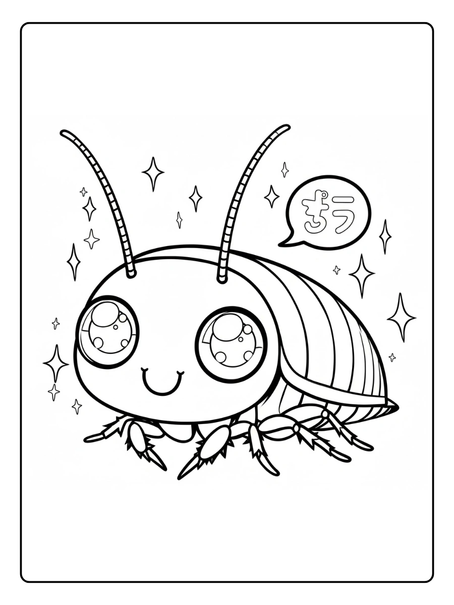 cucaracha para colorear (2)