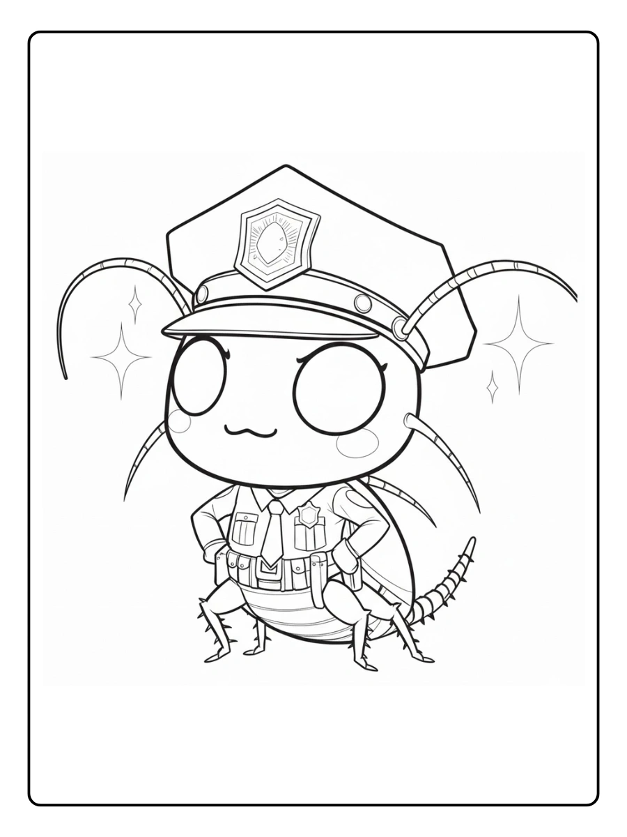 cucaracha para colorear (3)