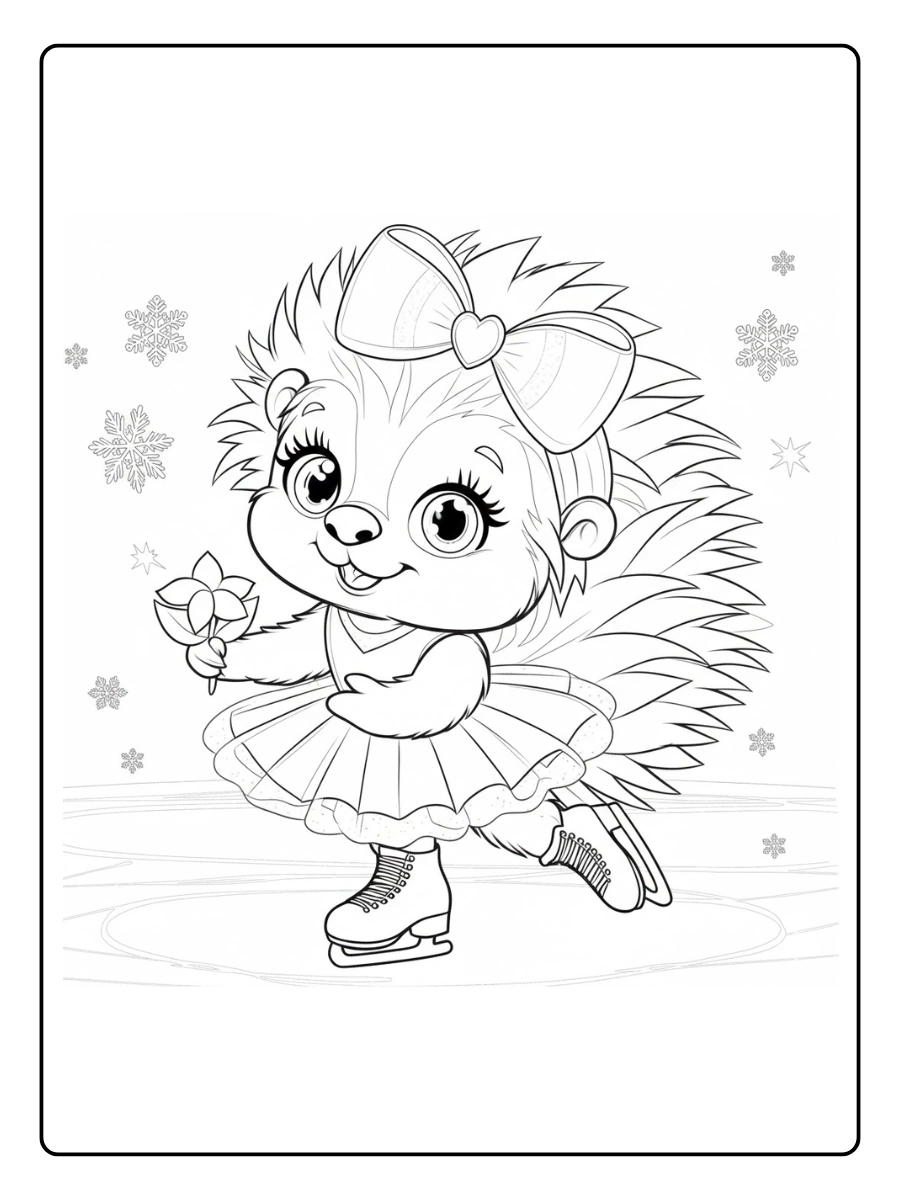 erizo para colorear (12)