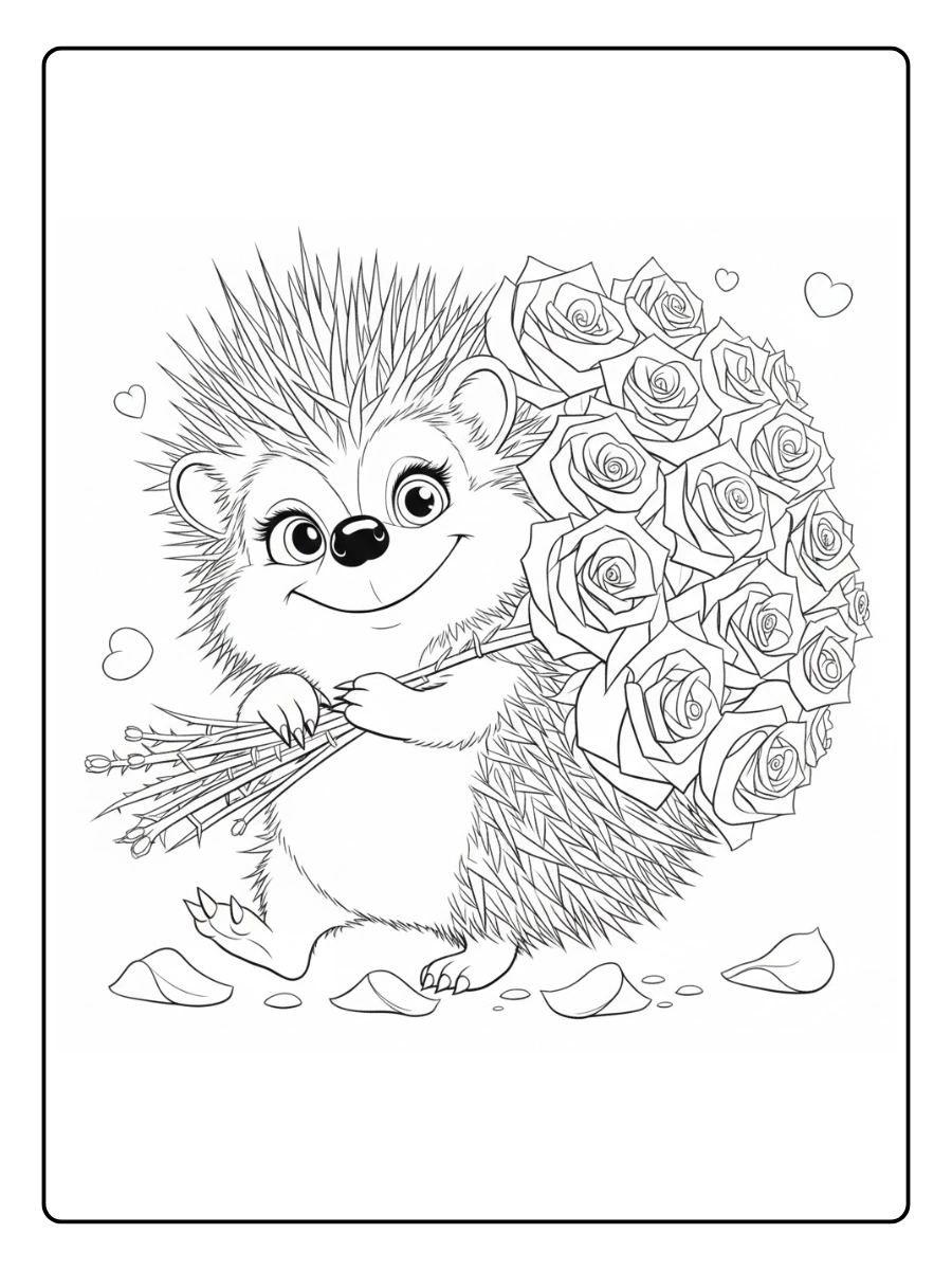 erizo para colorear (7)