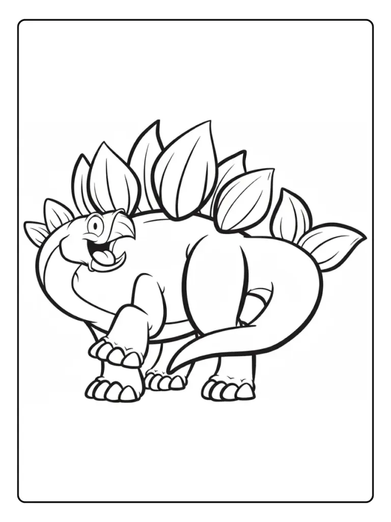 estegosaurio para colorear