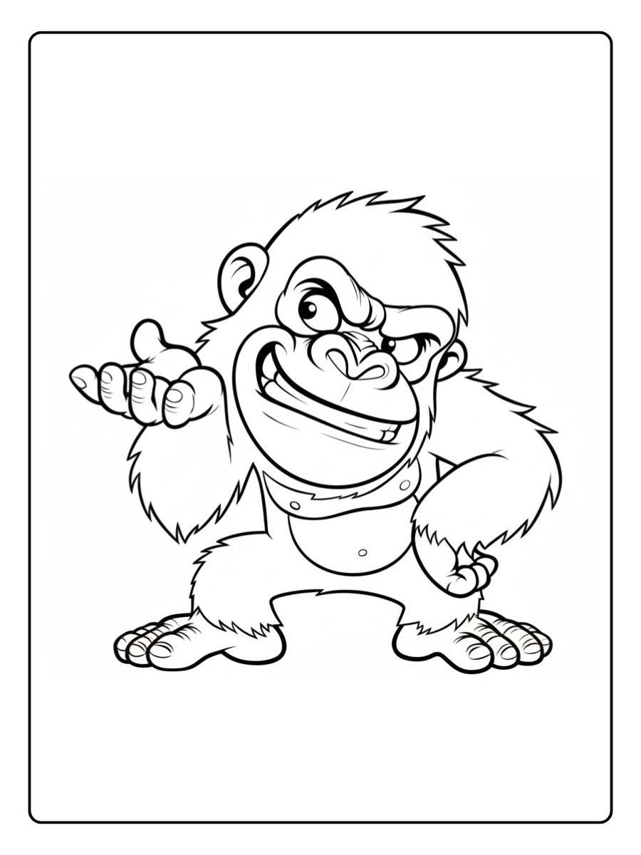 gorila para colorear (14)