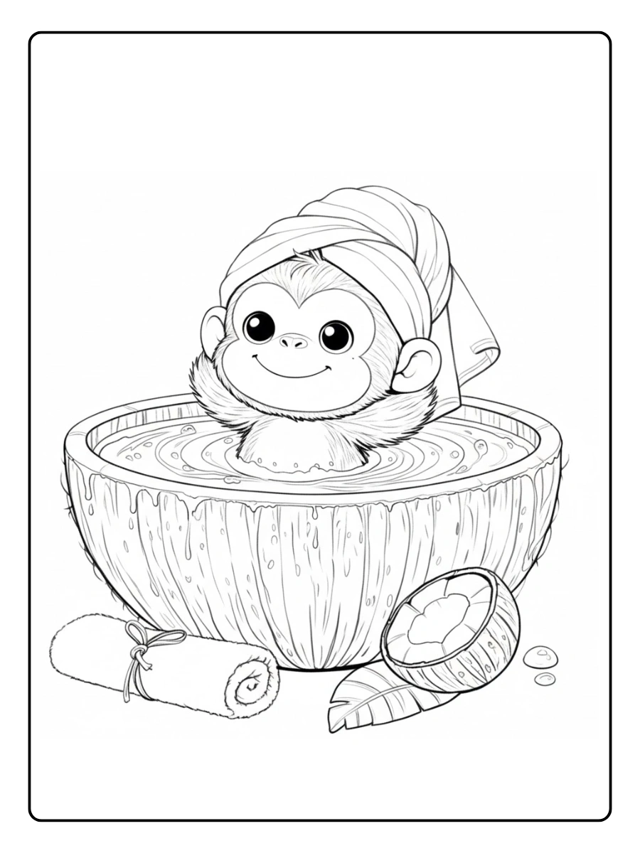 gorila para colorear (9)