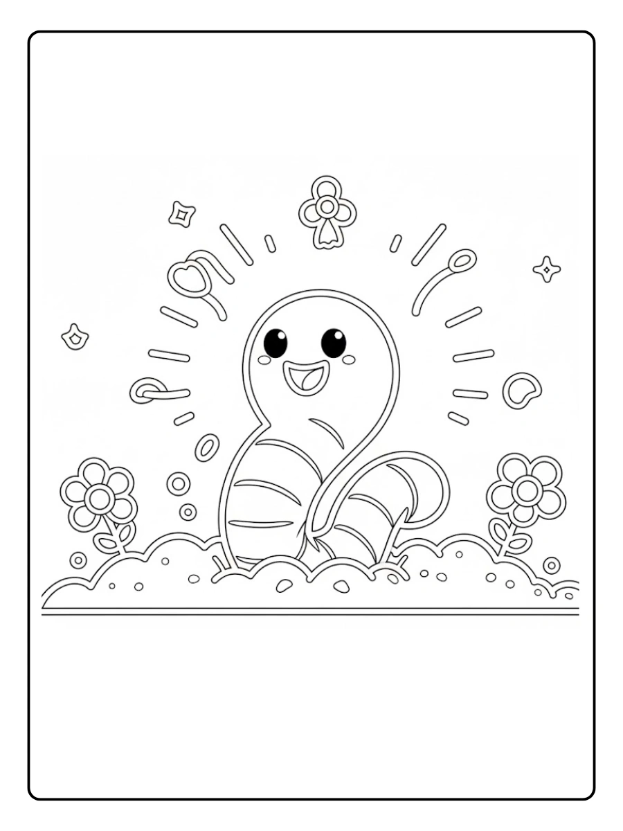 lombrises para colorear (14)