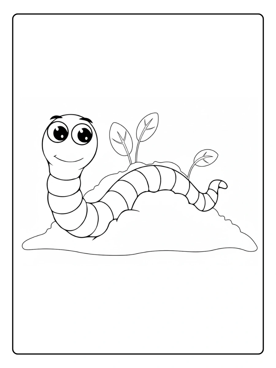 lombrises para colorear (6)