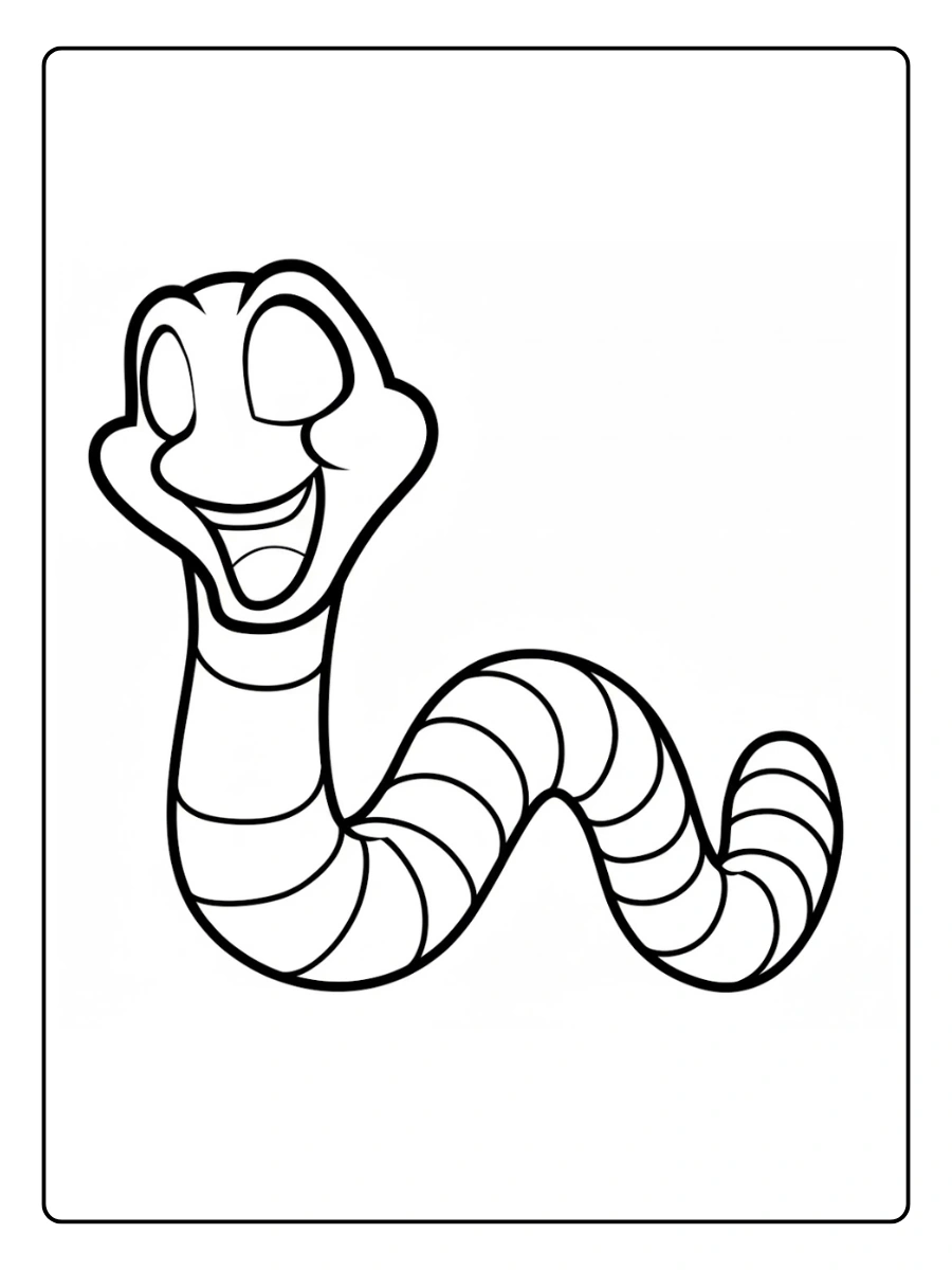 lombrises para colorear