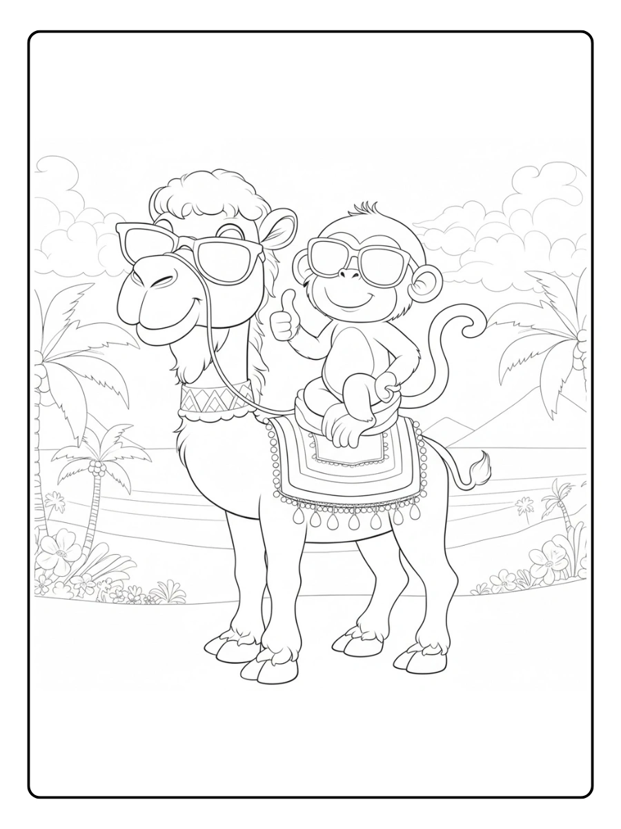 mono para colorear (11)