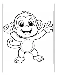 mono para colorear (12)