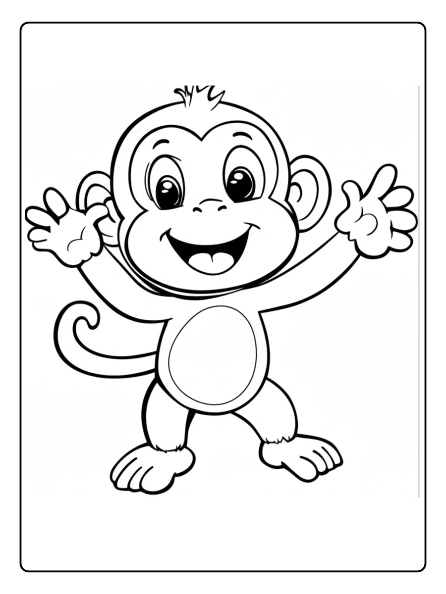 mono para colorear (12)