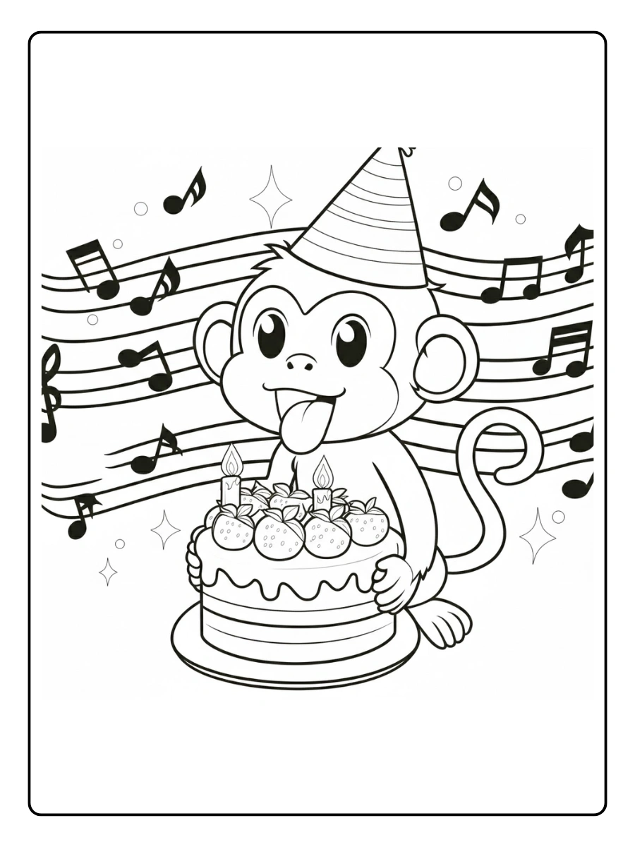 mono para colorear (14)