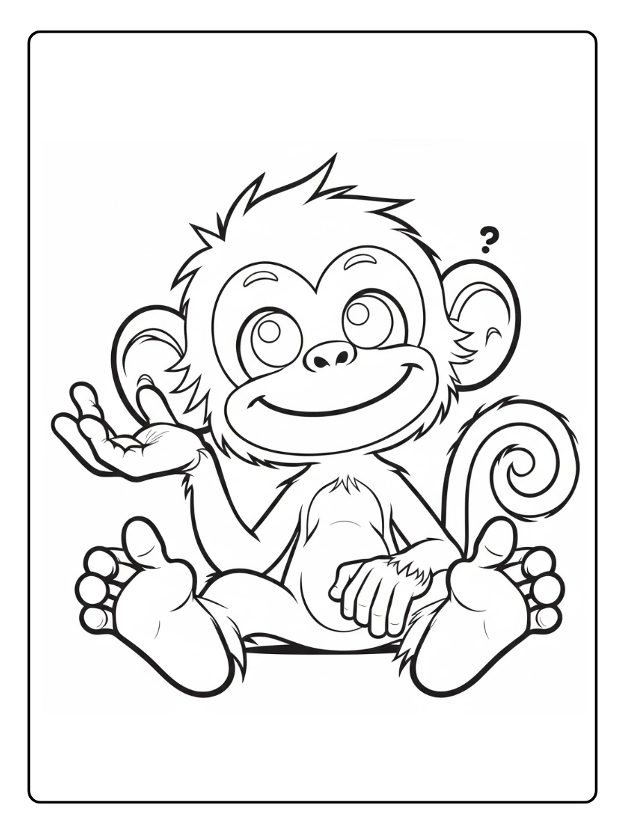 mono para colorear (15)