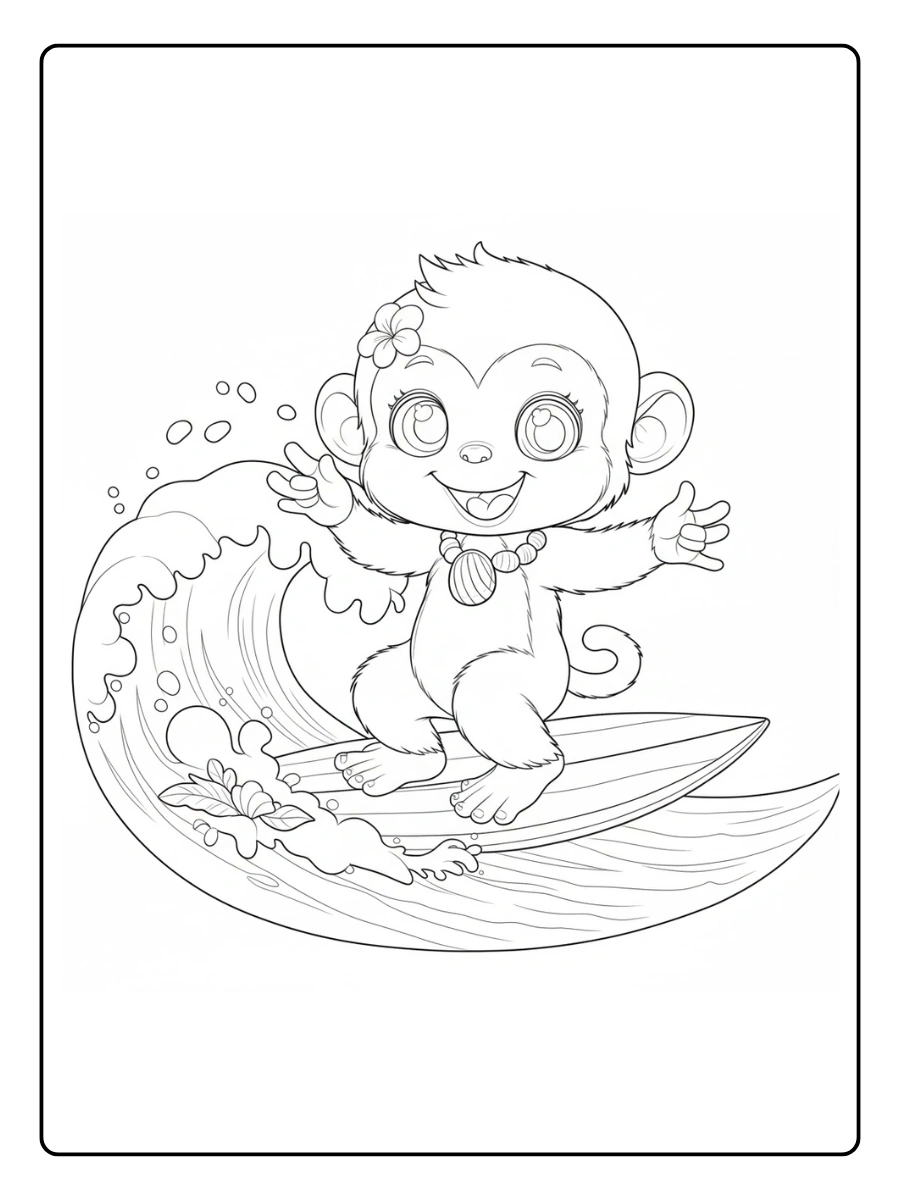 mono para colorear (2)