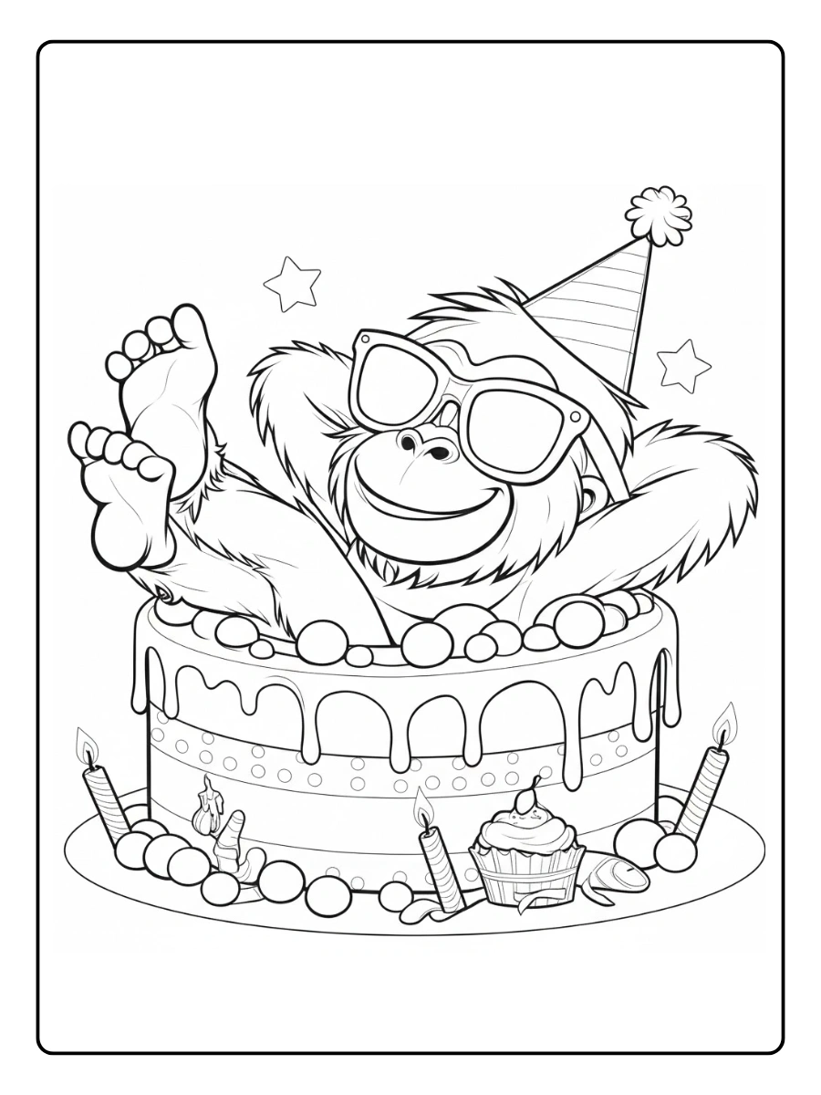 mono para colorear (9)