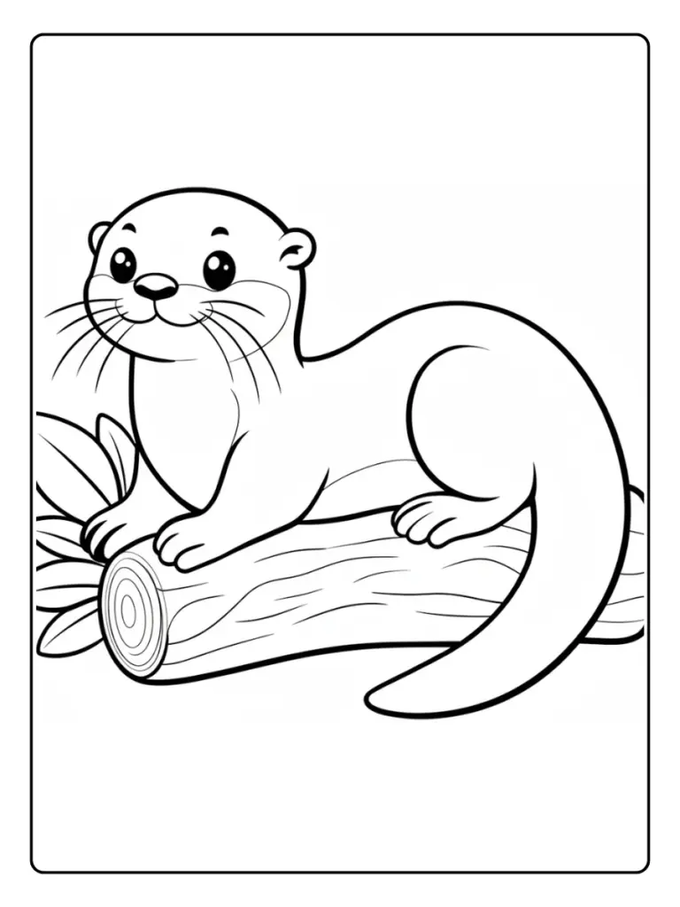 nutria para colorear (11)