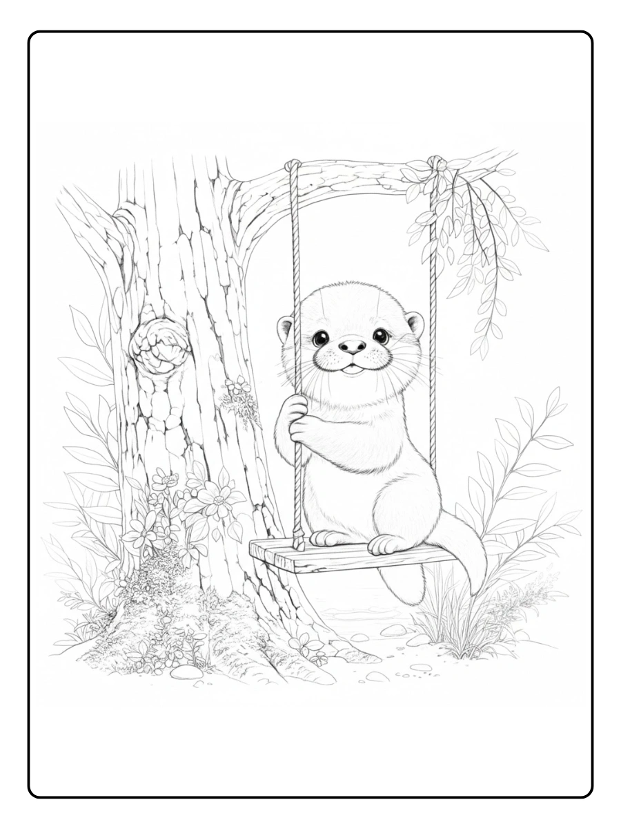 nutria para colorear (12)