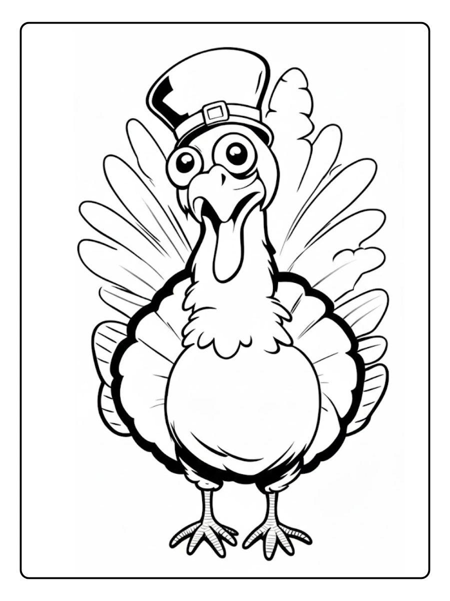 pavo para colorear (10)