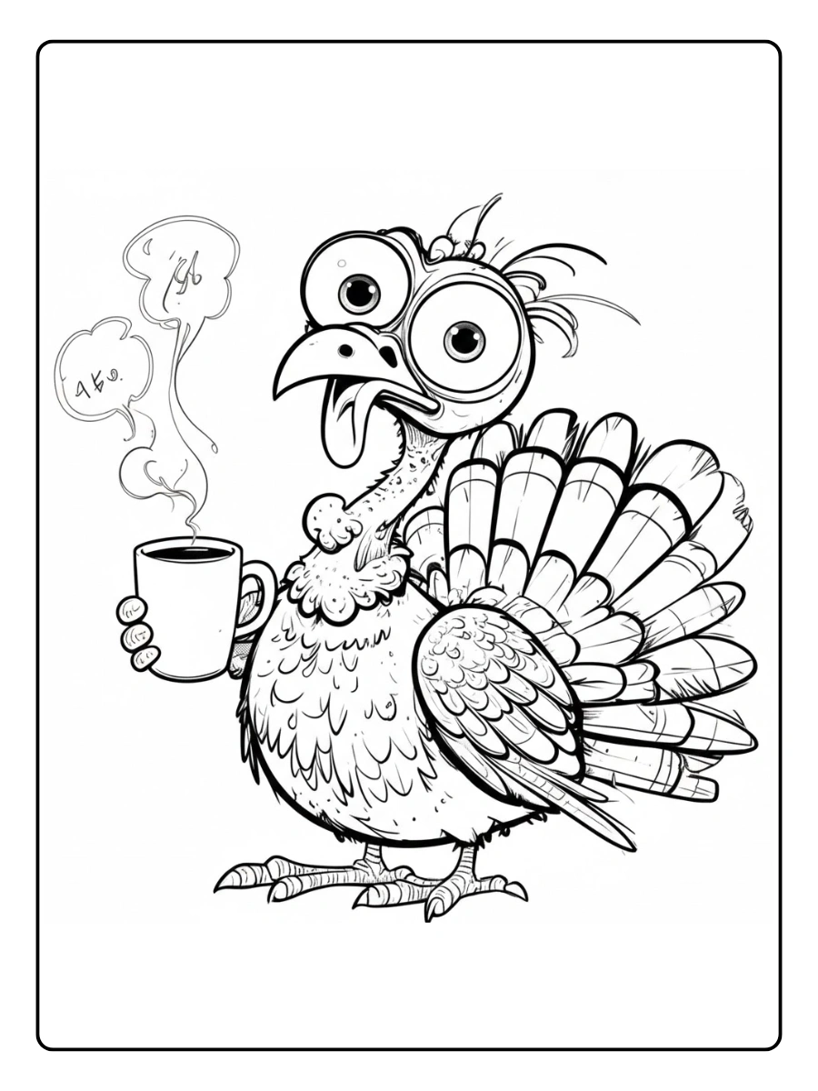 pavo para colorear (11)