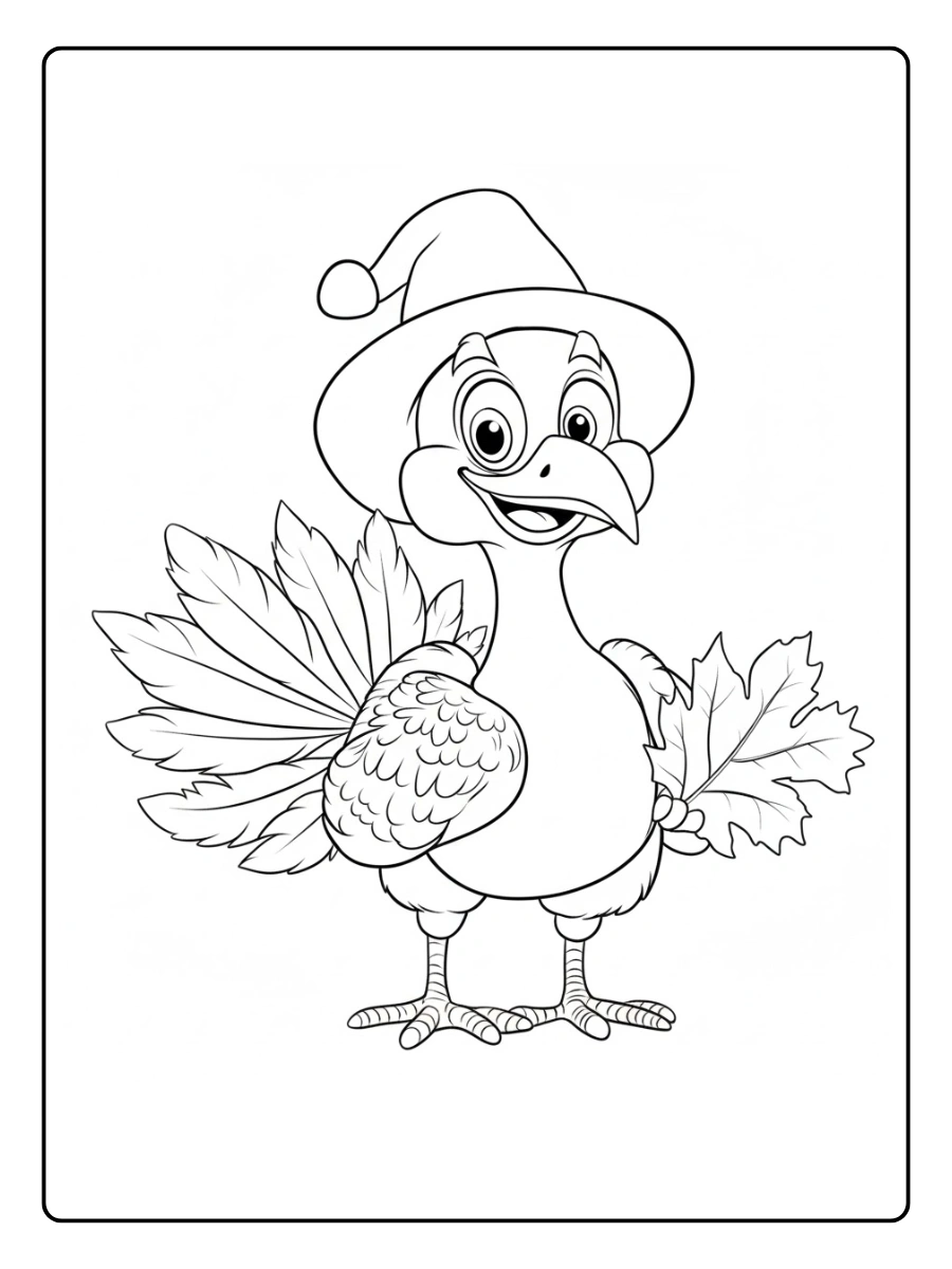 pavo para colorear (15)