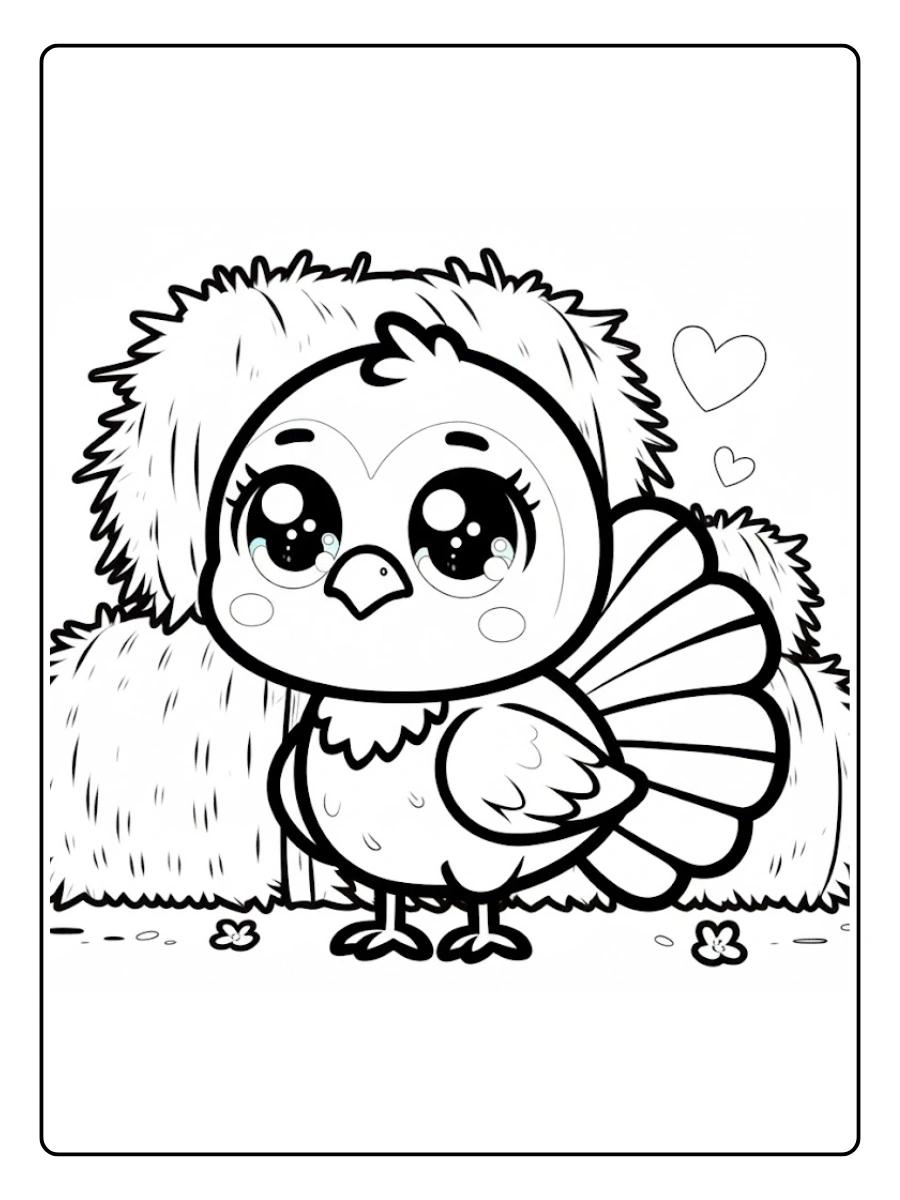 pavo para colorear (5)