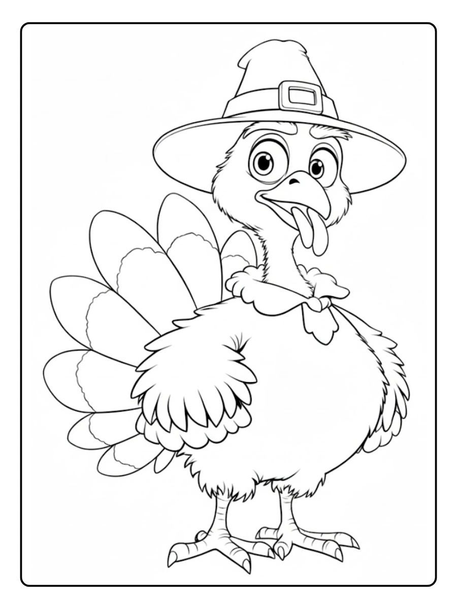 pavo para colorear (7)