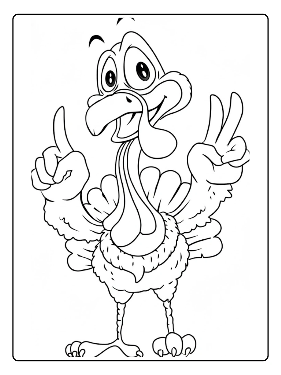 pavo para colorear (8)