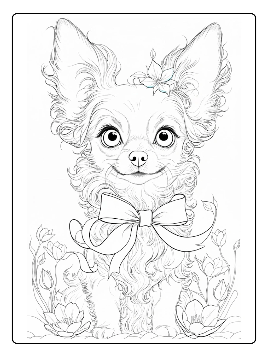 perro chihuahua para colorear (10)