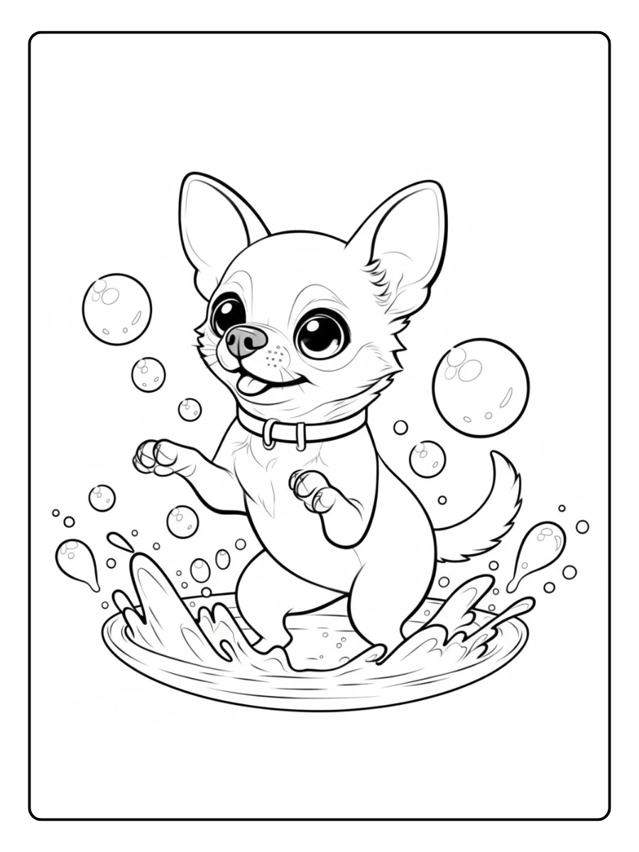 perro chihuahua para colorear (12)