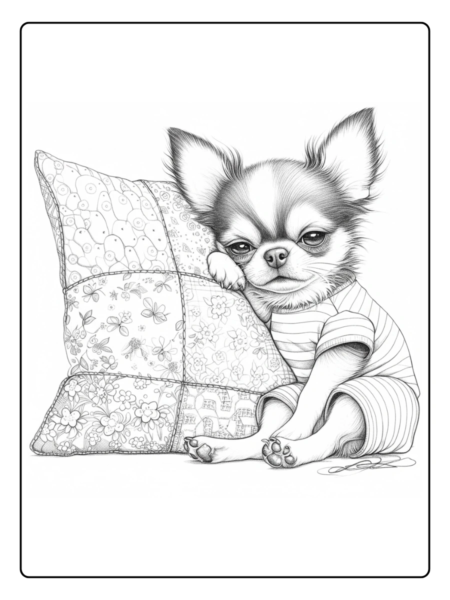 perro chihuahua para colorear (13)