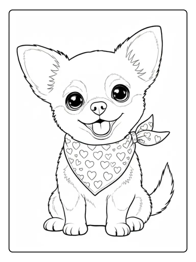 perro chihuahua para colorear (14)