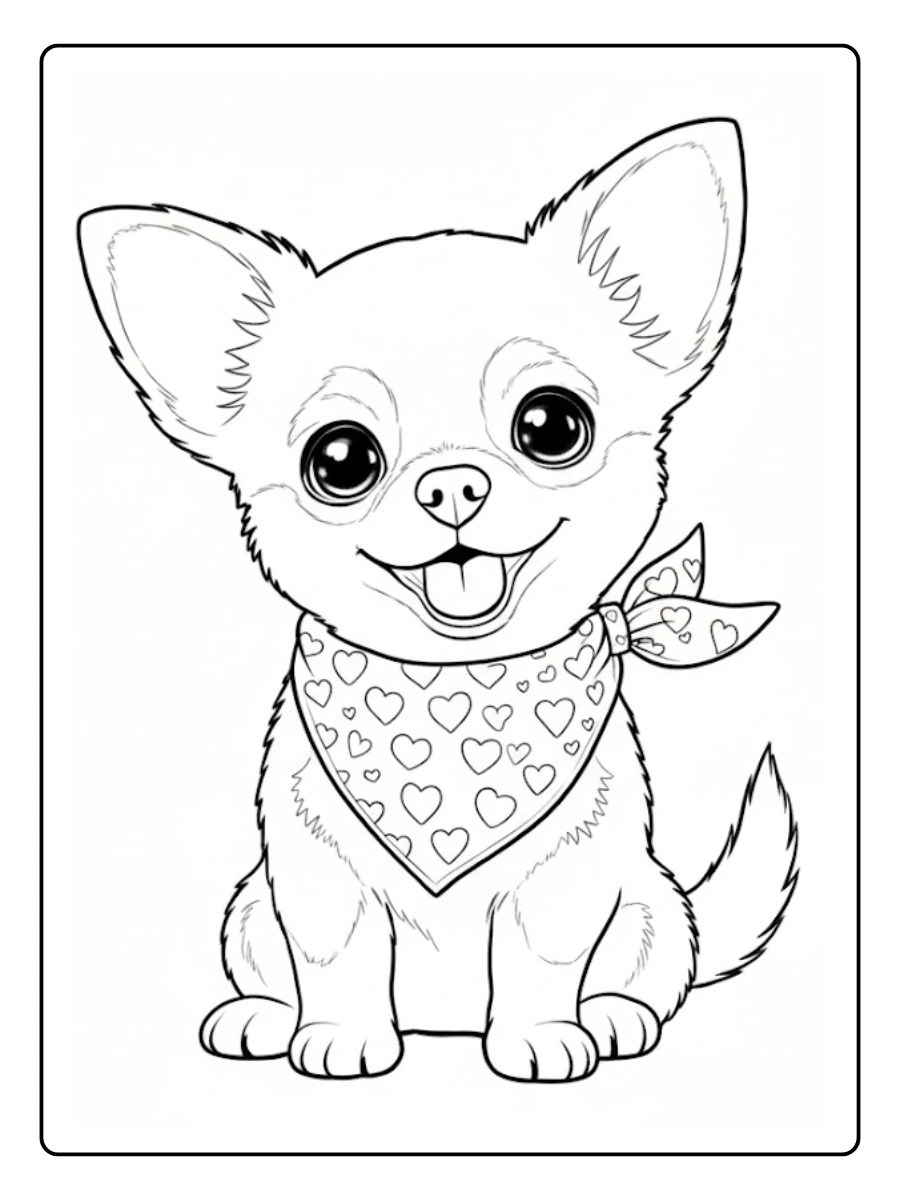 perro chihuahua para colorear (14)
