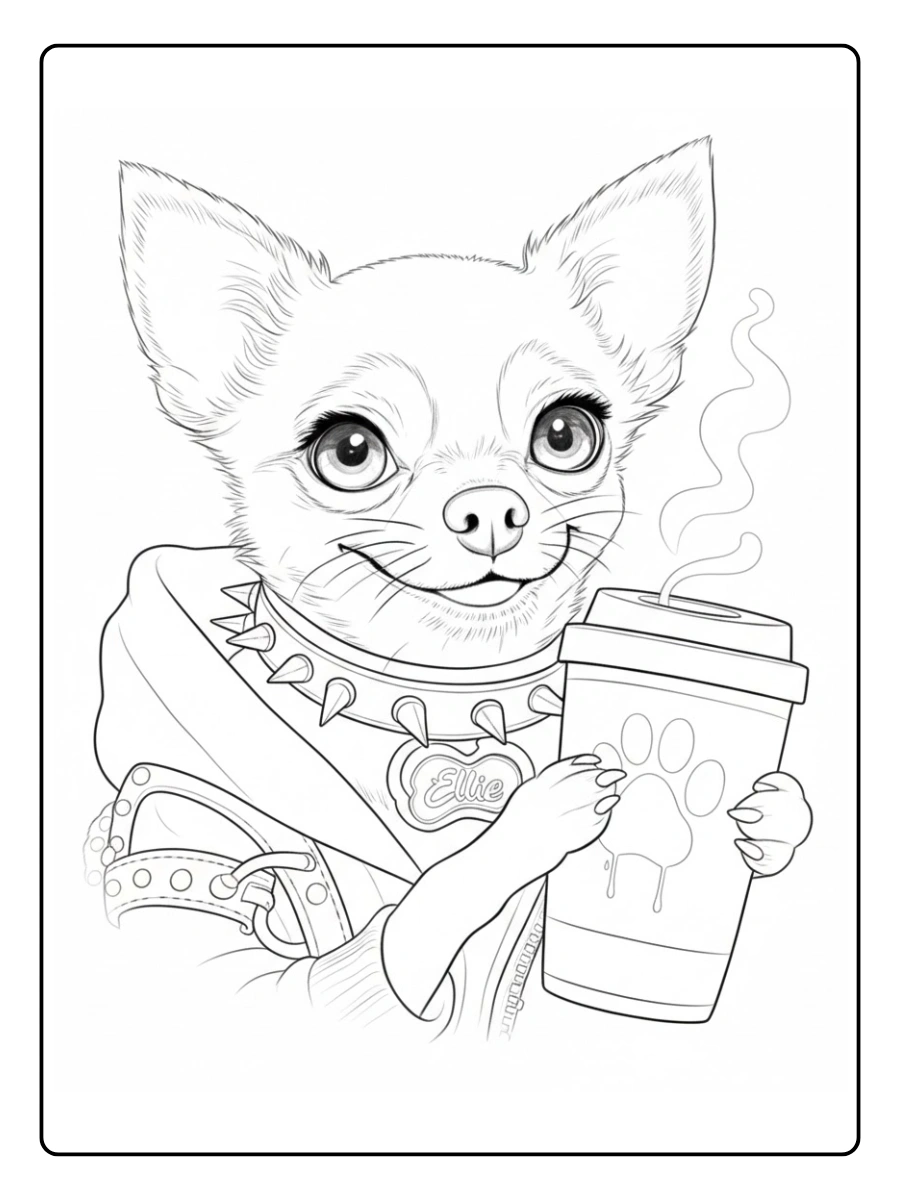 perro chihuahua para colorear (16)