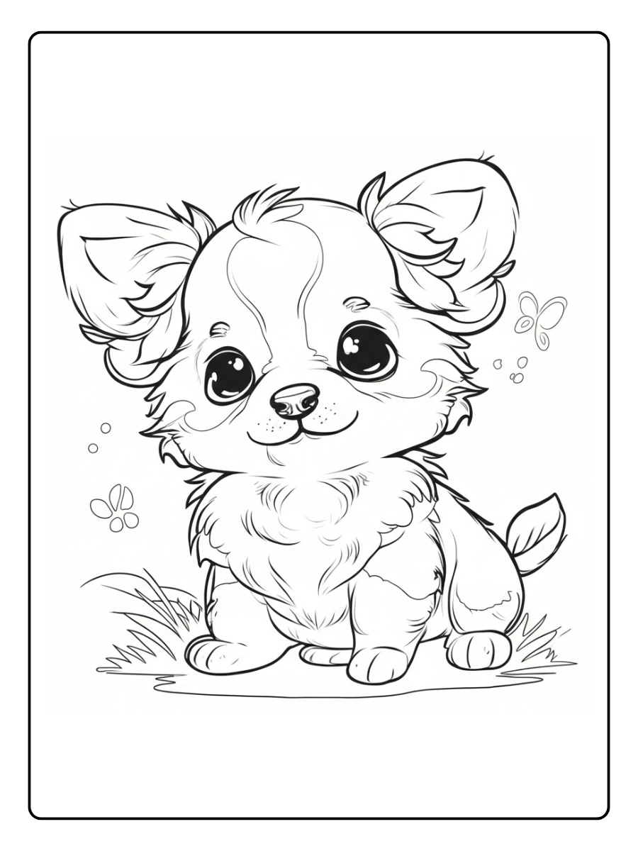 perro chihuahua para colorear (9)