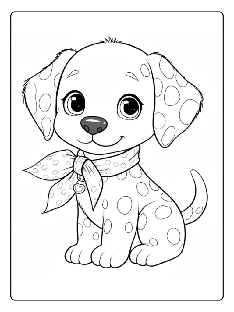 perro para colorear (4)