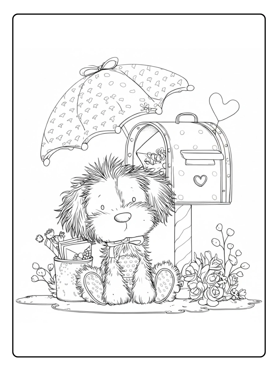 perro para colorear (5)