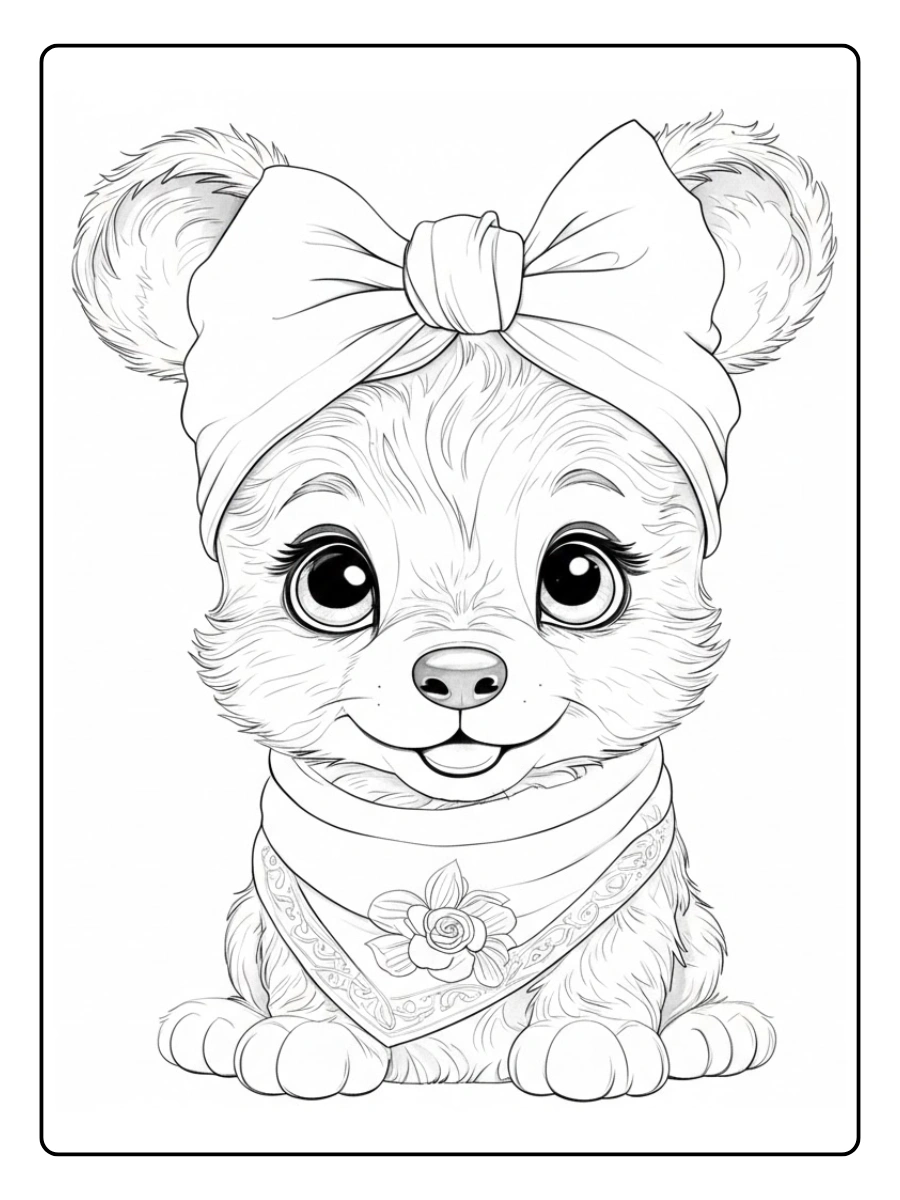 perro para colorear (6)