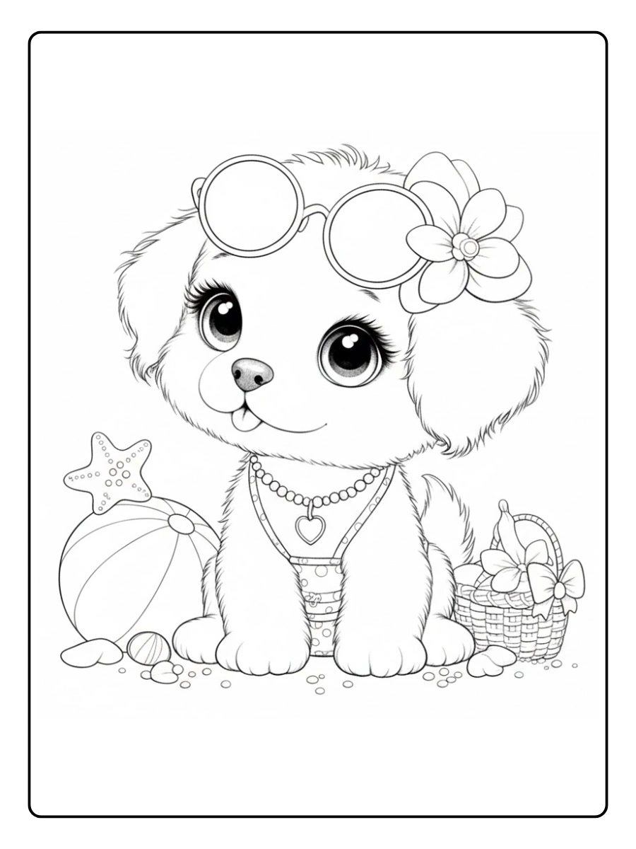 perro para colorear (8)