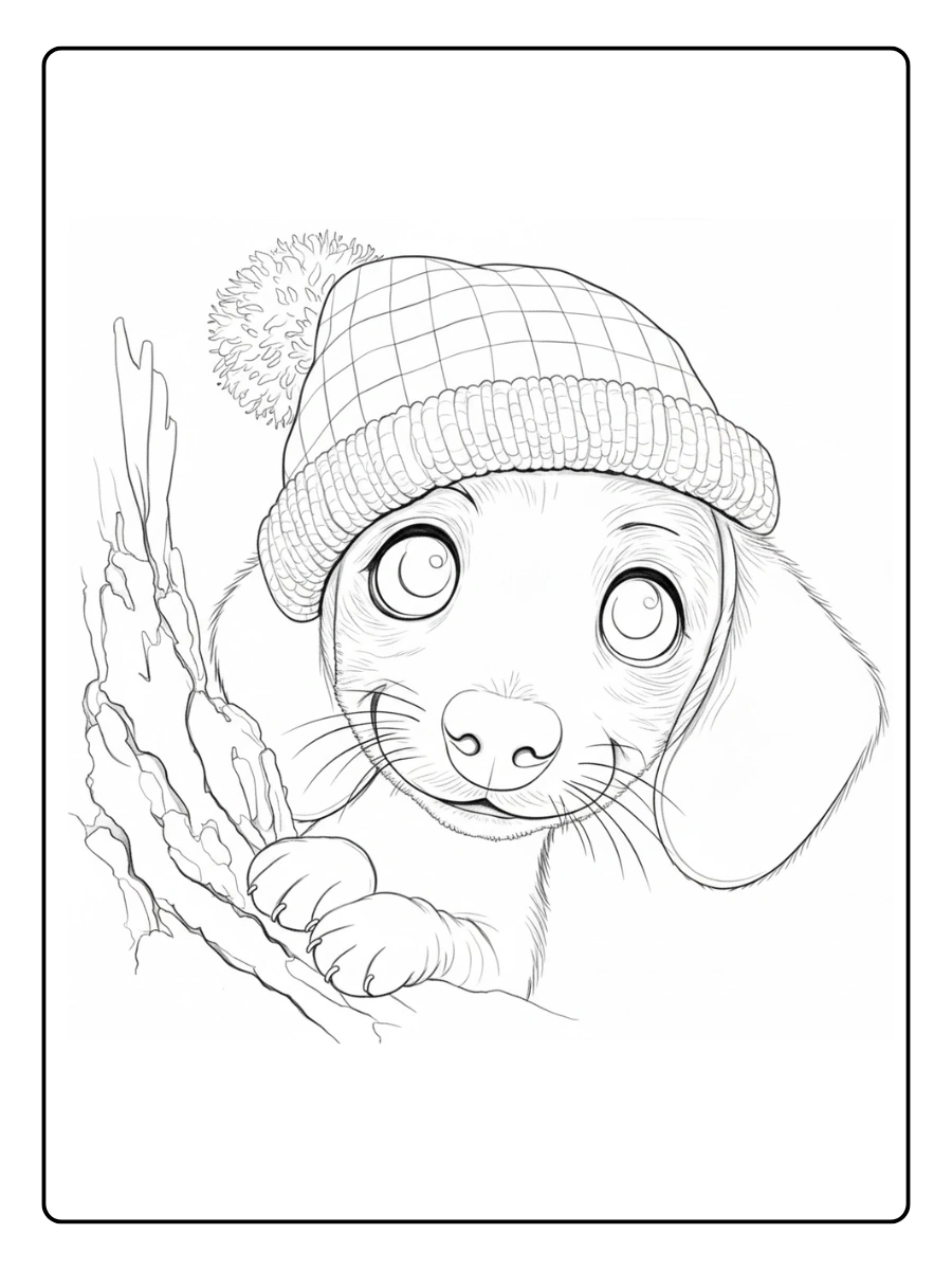 perro salchicha para colorear (12)