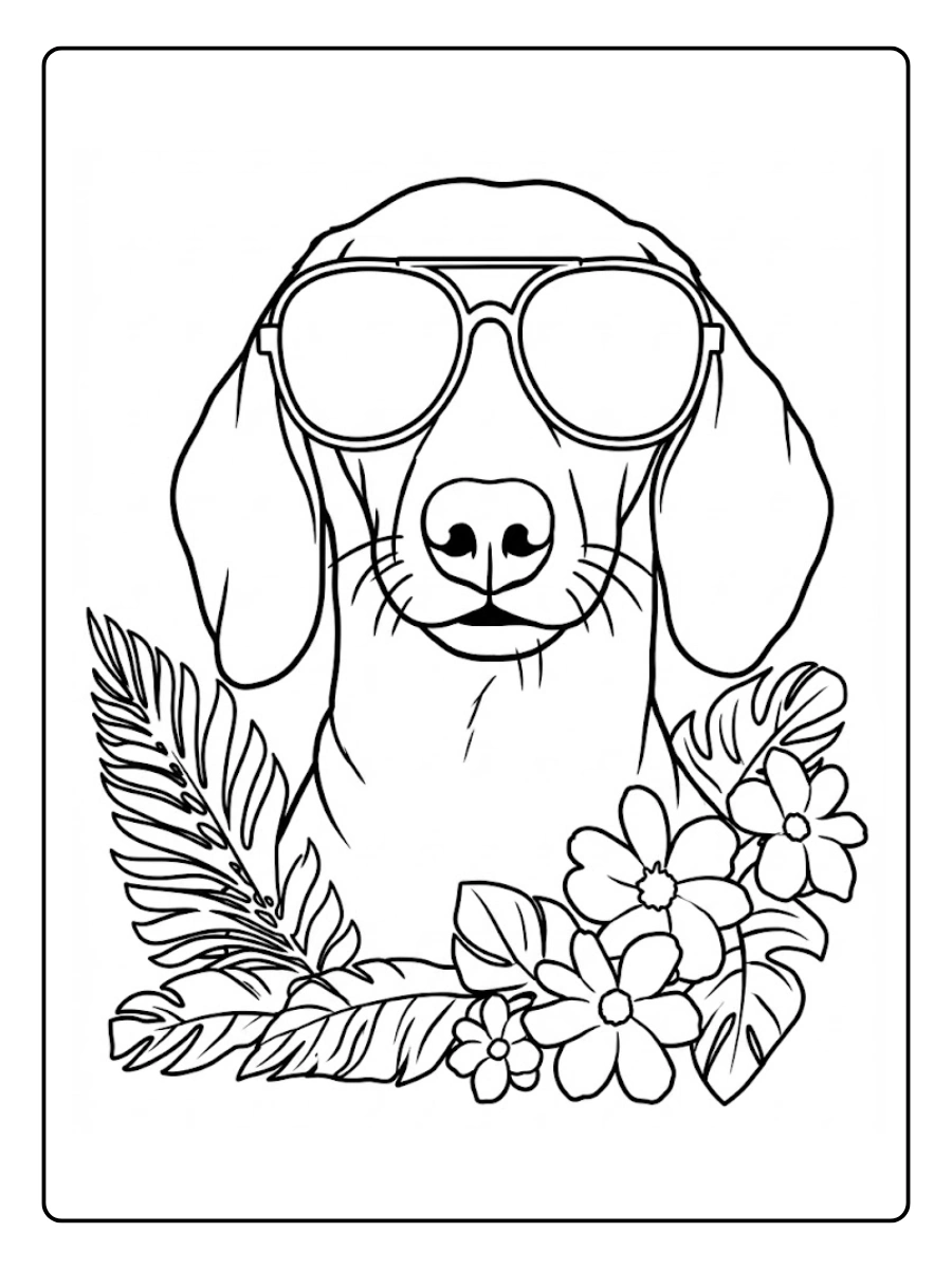 perro salchicha para colorear (6)