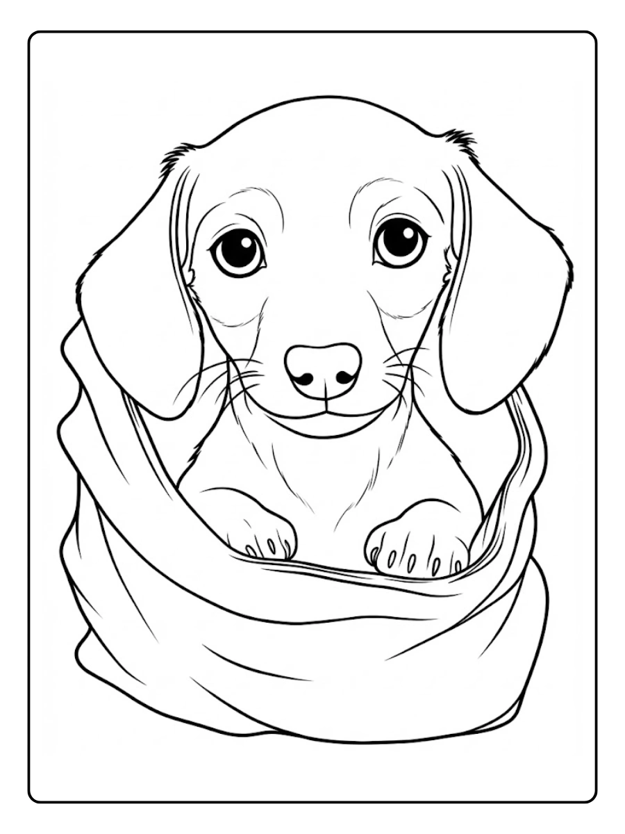 perro salchicha para colorear (8)