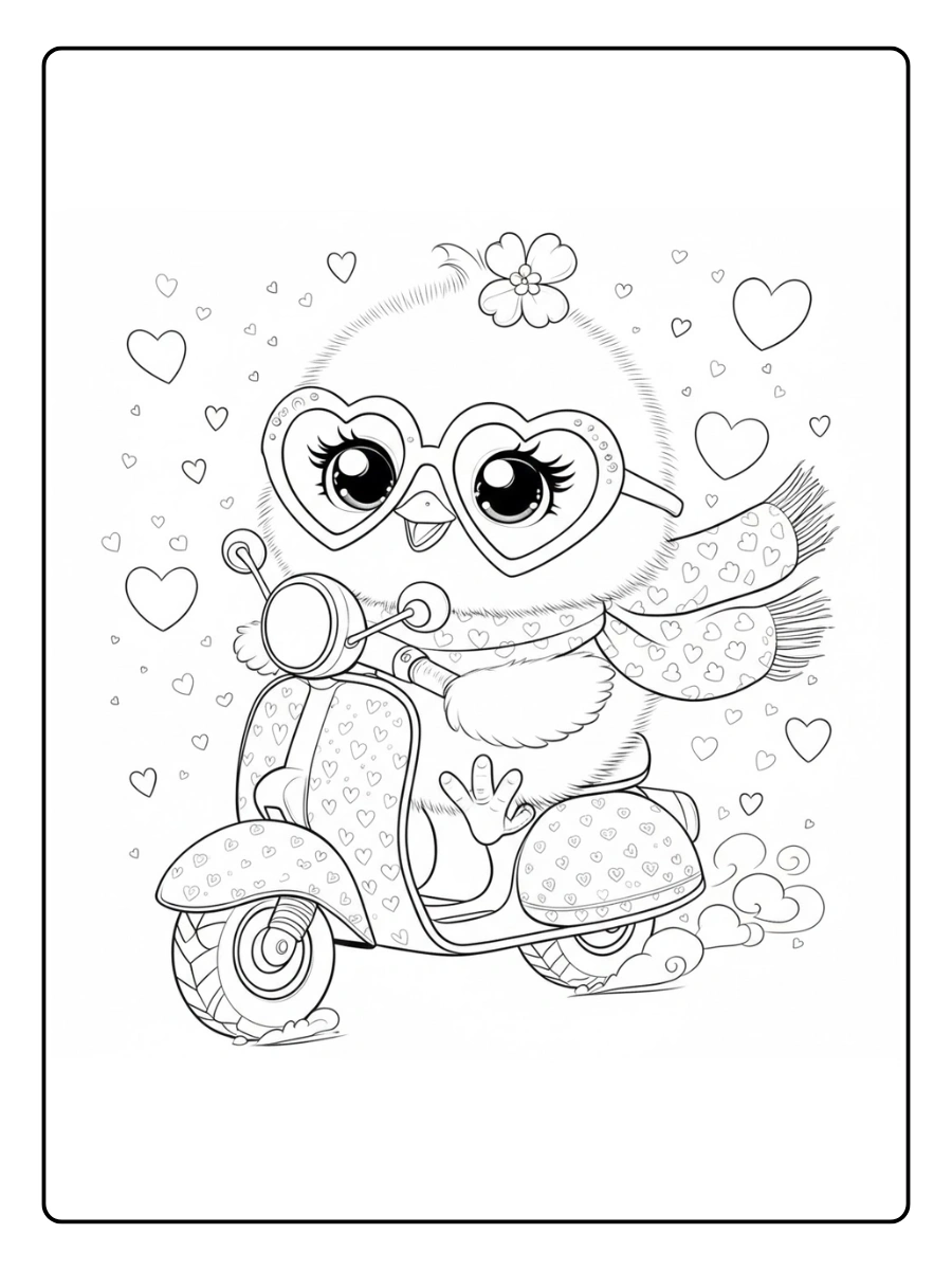 pollito para colorear (10)