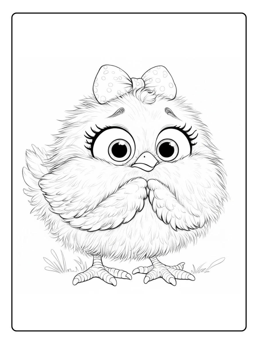 pollito para colorear (4)