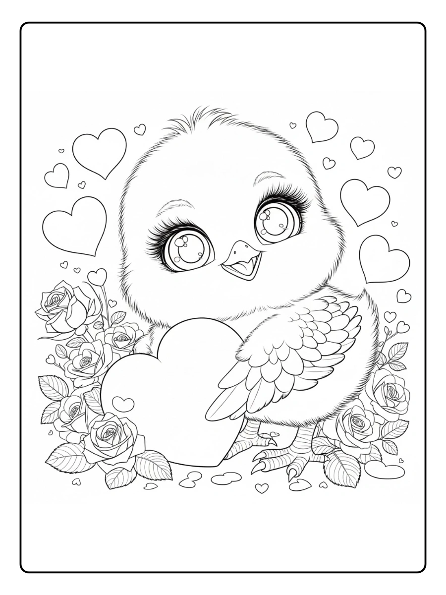 pollito para colorear (5)