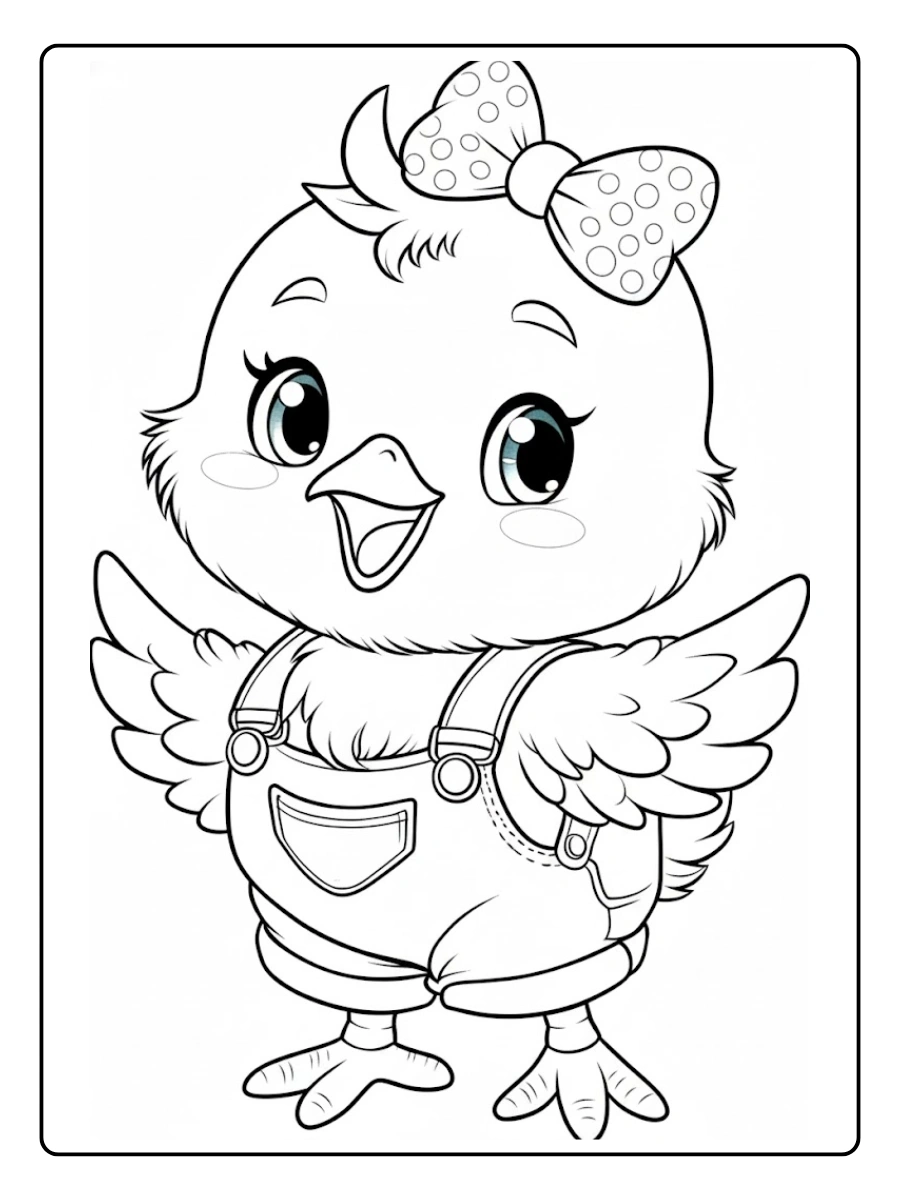 pollito para colorear (6)