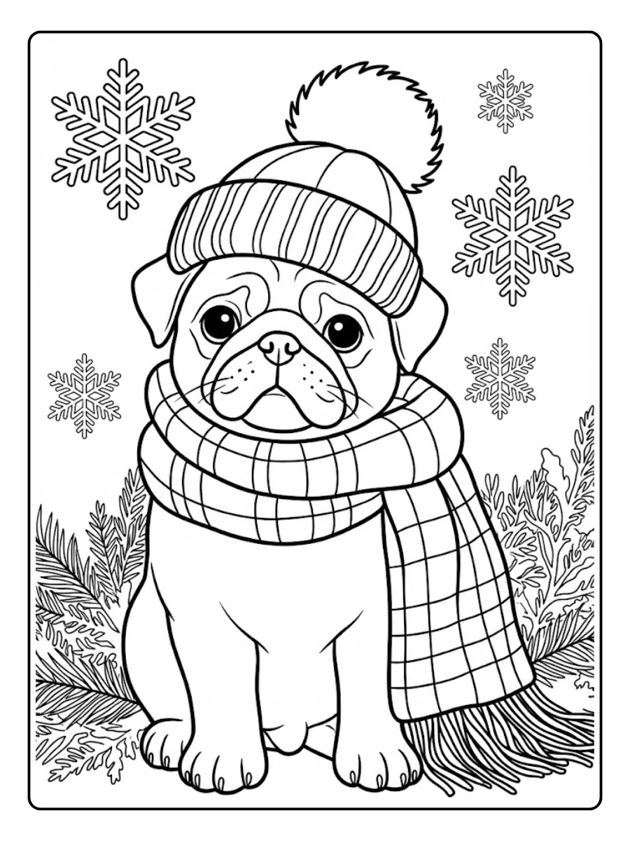 pug para colorear (12)