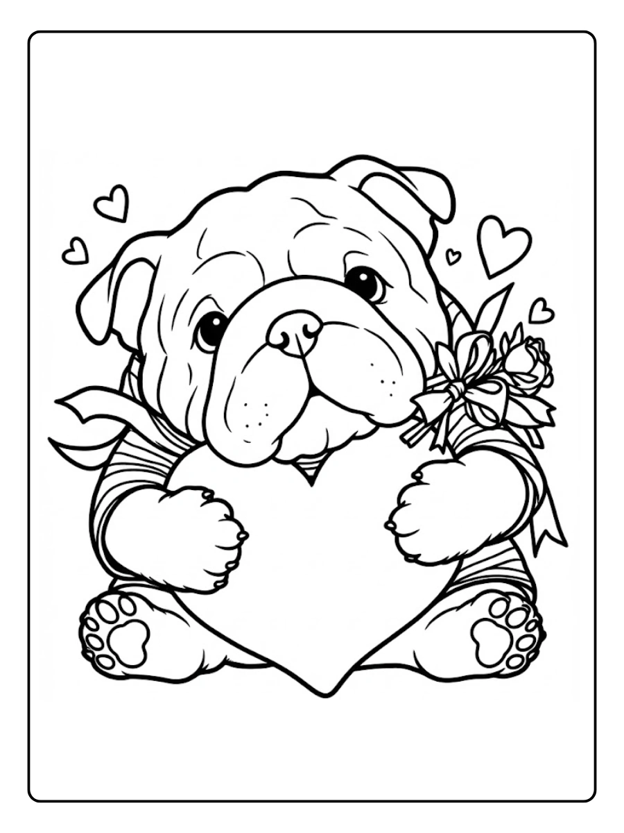 pug para colorear (6)