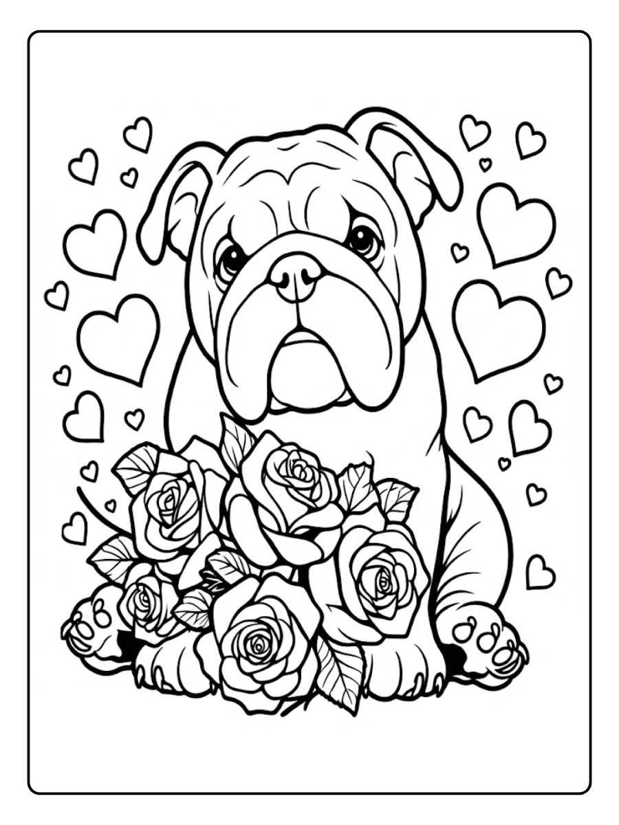 pug para colorear (9)