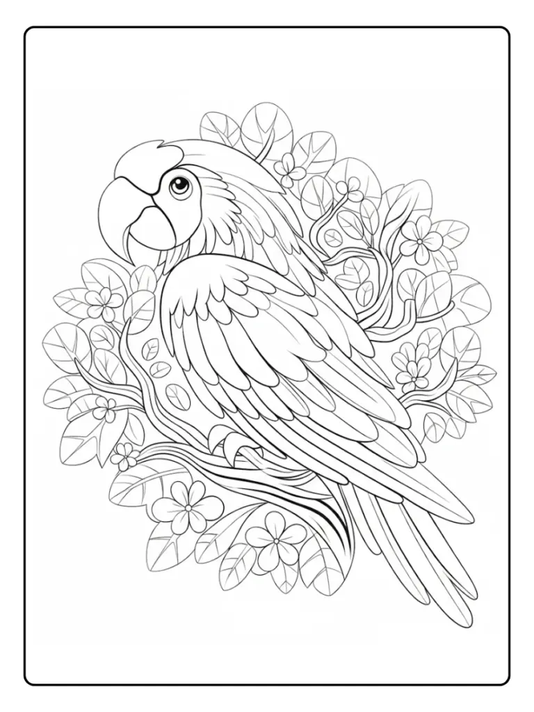 quetzal para colorear (2)