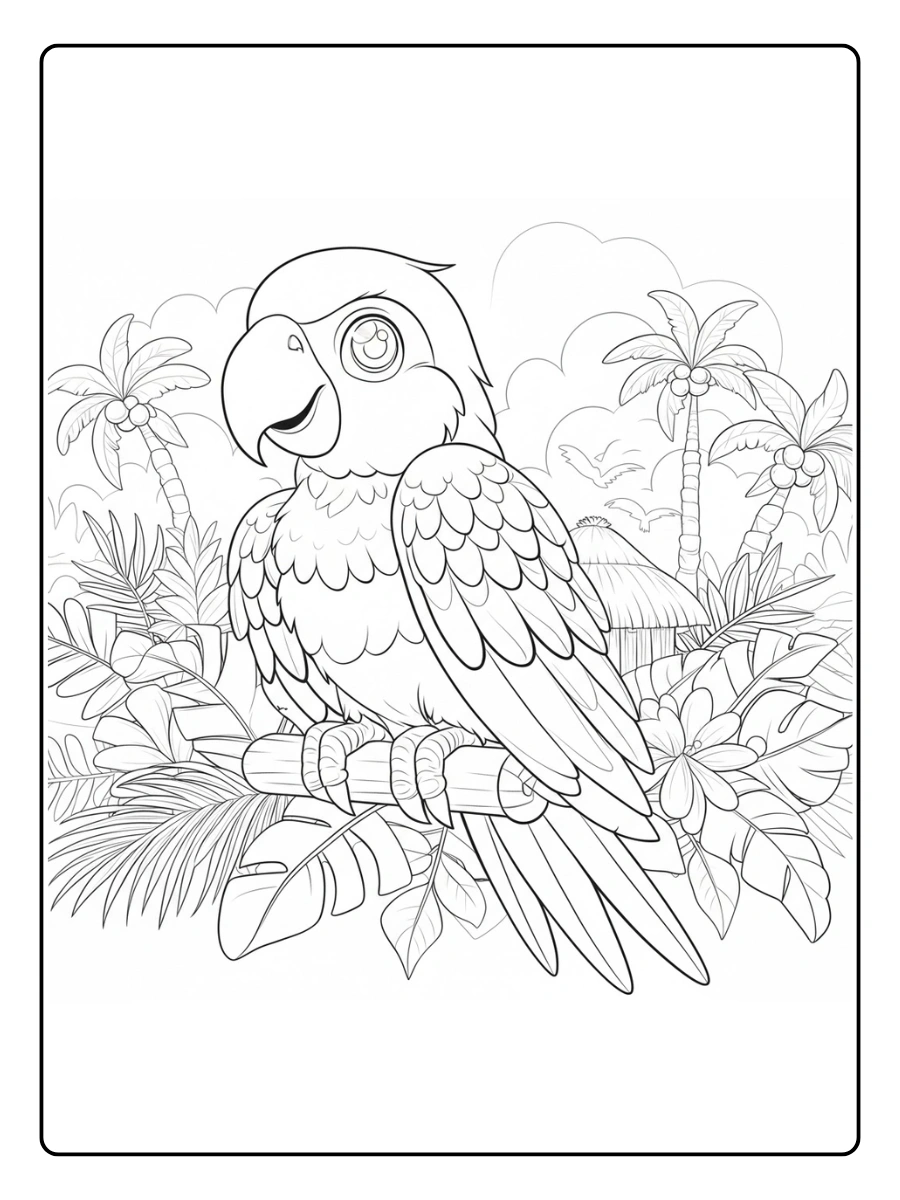 quetzal para colorear