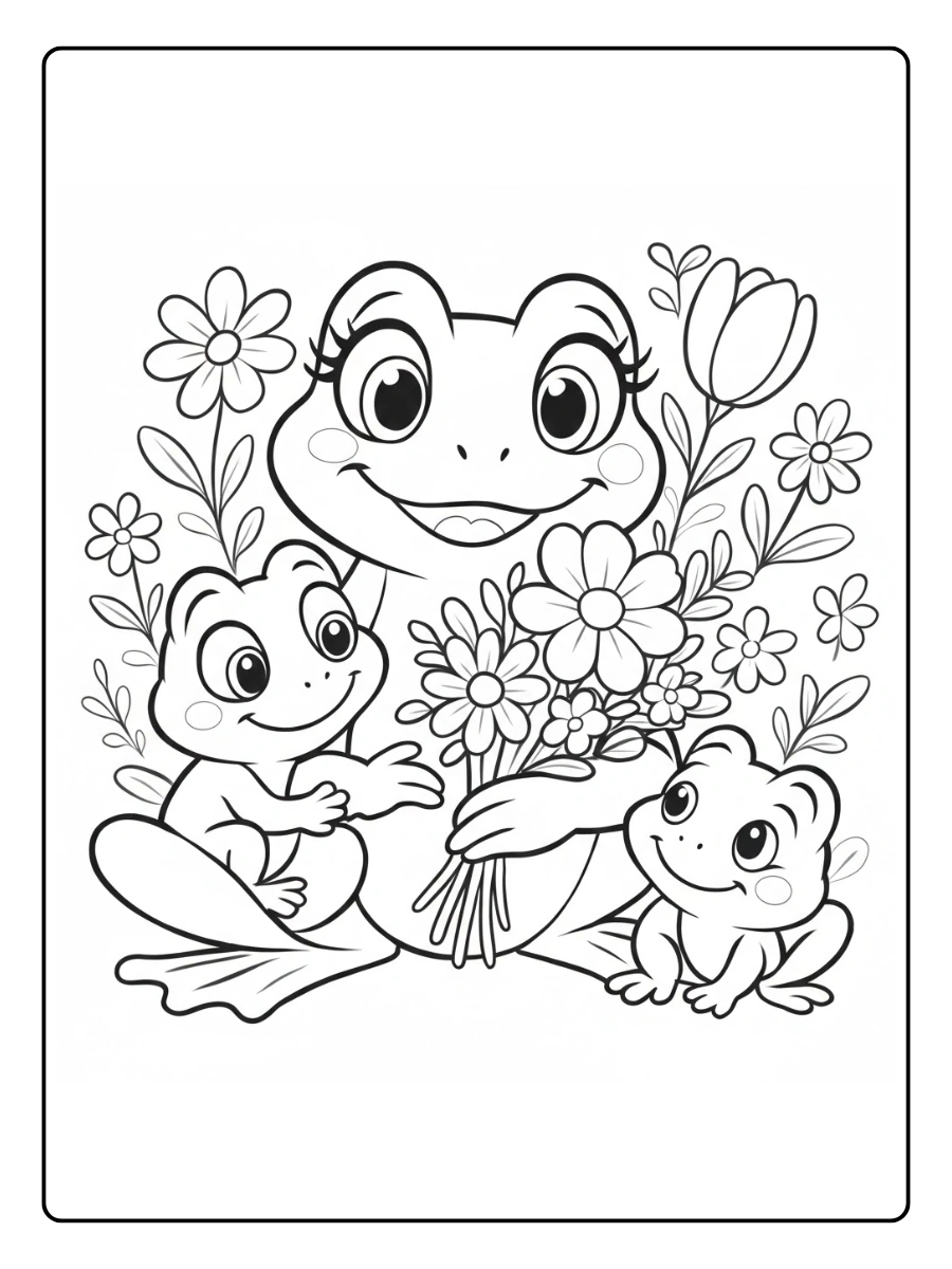 rana para colorear (11)