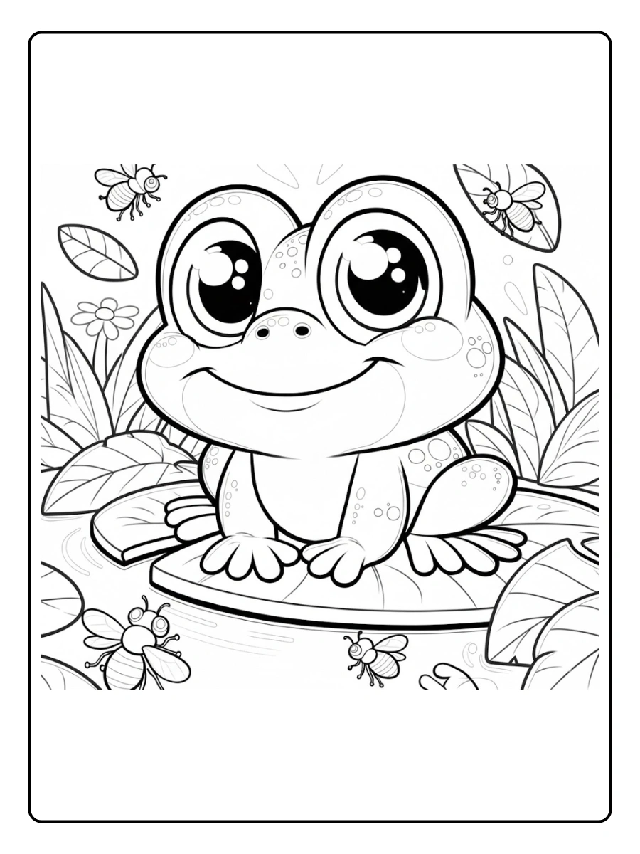 rana para colorear (12)